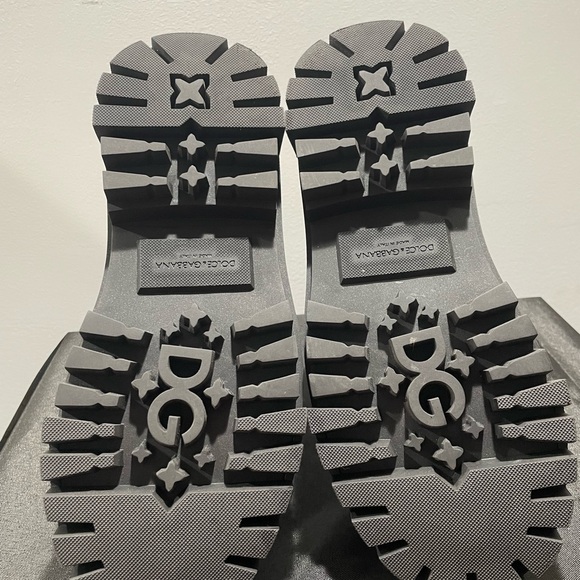 Dolce & Gabbana Chelsea Studded Embroidered Combat Boots - Picture 4 of 7